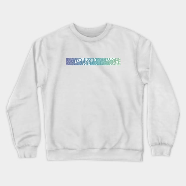 LOONA Gradient Stripe Crewneck Sweatshirt by CYPHERDesign